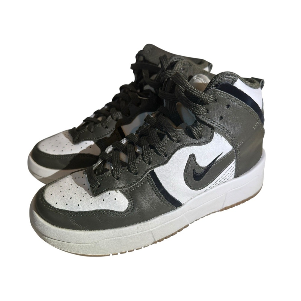 Nike Womens Dunk High Up DH3718-103 Green Lace-Up Running Sneaker Shoes Size 6.5
